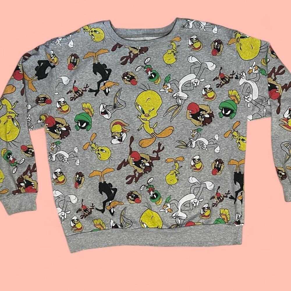 Looney tunes allover print sweatshirt